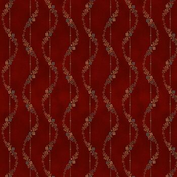 Dear Scarlet R171636D-WINE Swag Flower by Pam Buda for Marcus Fabrics, Image