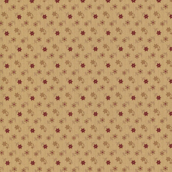 Dear Scarlet R171638D-BEIGE Flowers Everywhere by Pam Buda for Marcus Fabrics, Image