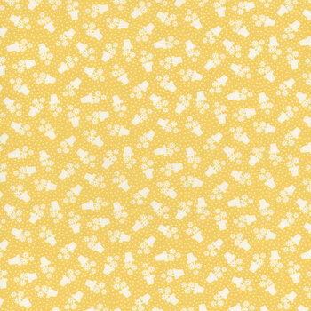 Sweet Things A-1637-Y Yellow Flowerpots by Andover Fabrics, Image