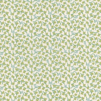 Sweet Things A-1638-G Green Dancing Diamonds by Andover Fabrics, Image