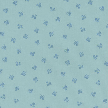 Sweet Things A-1639-B Blue Picking Daisies by Andover Fabrics, Image