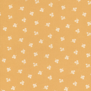 Sweet Things A-1639-O Orange Picking Daisies by Andover Fabrics, Image