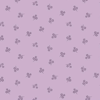 Sweet Things A-1639-P Purple Picking Daisies by Andover Fabrics, Image