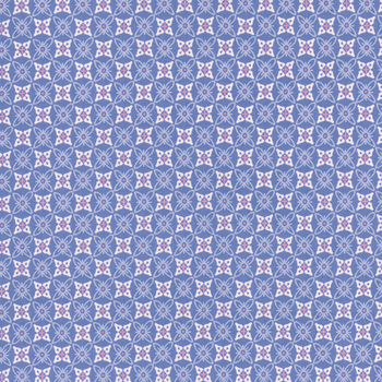 Sweet Things A-1643-B Blue Quatrefoil by Andover Fabrics, Image