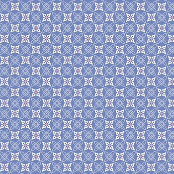 Sweet Things A-1643-B Blue Quatrefoil by Andover Fabrics, Image