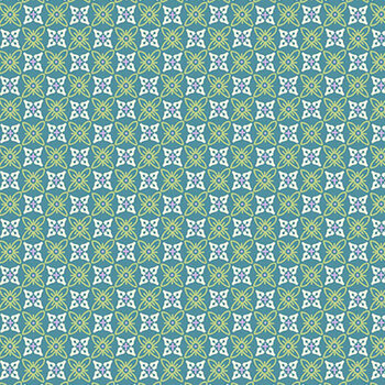 Sweet Things A-1643-T Teal Quatrefoil by Andover Fabrics, Image