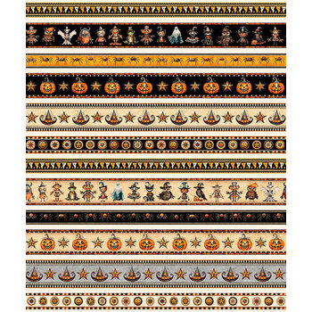 Jeepers Creepers 31013-X  Border Stripe by Quilting Treasures Fabrics, Image