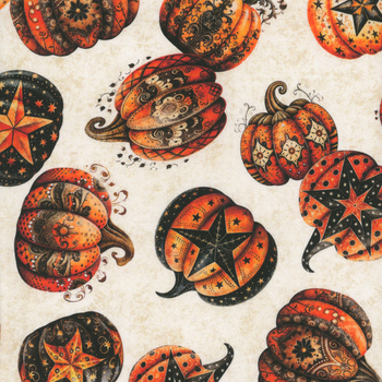 Jeepers Creepers 31010-E Decorative Pumpkin Toss by Quilting Treasures Fabrics, Image