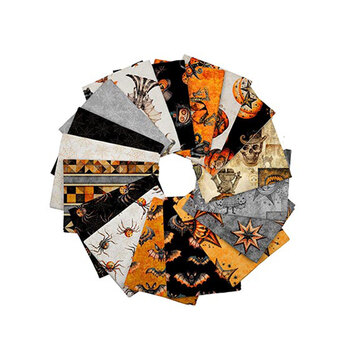 Jeepers Creepers  17 FQ Set by Quilting Treasures Fabrics, Image
