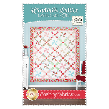 Windmill Lattice Layer Cake Quilt Pattern, Image