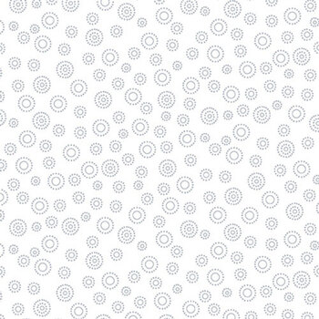 Quilter's Flour VI 1686-01W White Dots in Dots by Henry Glass Fabrics, Image