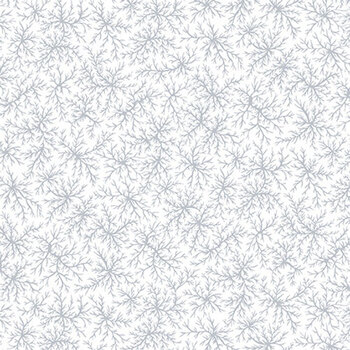 Quilter's Flour VI 1692-01W White Branches by Henry Glass Fabrics, Image