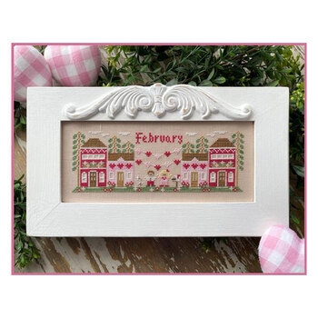 February Mini Village Cross Stitch Pattern Country Cottage Needleworks