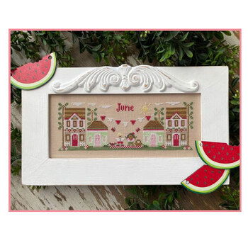 June Mini Village Cross Stitch Pattern Country Cottage Needleworks
