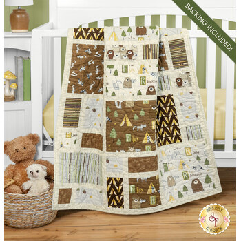  Views Crib Quilt Kit - Into the Woodlands, Image