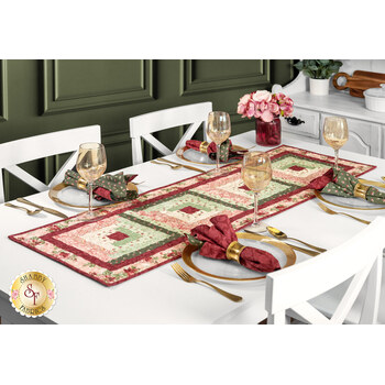  Log Cabin Table Runner Kit - Regal Rose, Image
