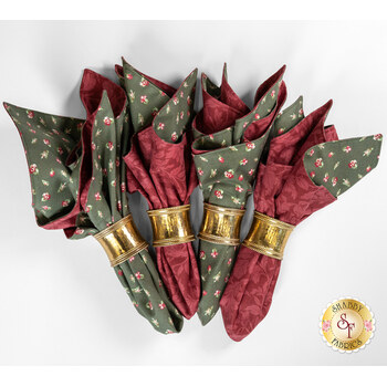  Cloth Napkins Kit - Regal Rose - Makes 4, Image