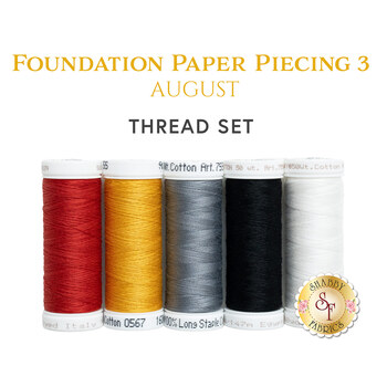  Foundation Paper Piecing Series 3 - August - 5pc Thread Set, Image