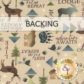 Easy as ABC and 123 Quilt - Lodge Life - Backing 3-3/4 yds, Image