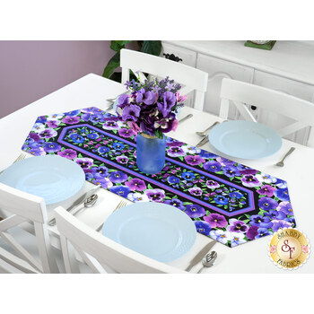  Easy Striped Table Runner Kit - Pansy Perfection, Image