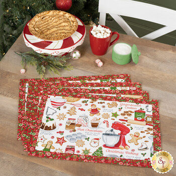  Self-Binding Placemats Kit - Makes 4 - Sugar Coated, Image