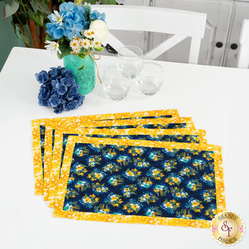  Self-Binding Placemats Kit - Makes 4 - Sunlit Serenade, Image