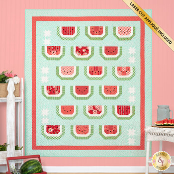  Watermelon Patchwork Quilt Kit - Summertime, Image