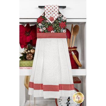 Hanging Towel Precut Kit - Berry & Pine - Green, Image