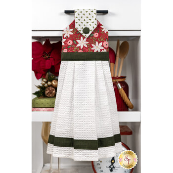  Hanging Towel Precut Kit - Berry & Pine - Red, Image