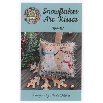 Snowflakes Are Kisses Cross Stitch Pattern, Image