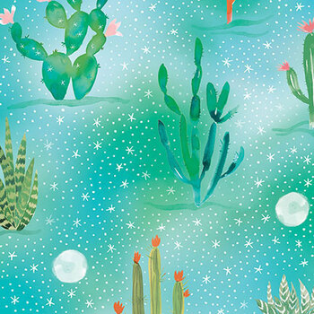 Desert Dreams MAS10981-BZ Blue/Multi by Maywood Studio, Image