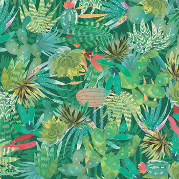 Desert Dreams MAS10982-GZ Green/Multi by Maywood Studio, Image