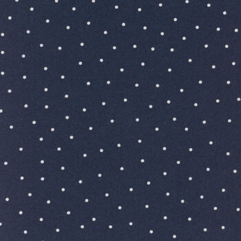 Kimberbell Basics Flannel MASF8210-N Navy/White by Maywood Studio, Image
