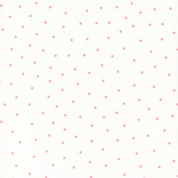 Kimberbell Basics Flannel MASF8210-WP White/Pink by Maywood Studio, Image