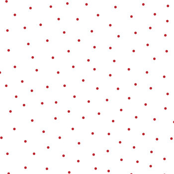 Kimberbell Basics Flannel MASF8210-WR White/Red by Maywood Studio, Image