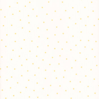 Kimberbell Basics Flannel MASF8210-WS White/Yellow by Maywood Studio, Image