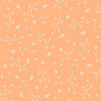 Kimberbell Basics Flannel MASF8260-O2 Soft Orange by Maywood Studio, Image