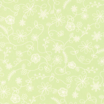 Kimberbell Basics Flannel MASF8261-G2 Soft Green by Maywood Studio, Image
