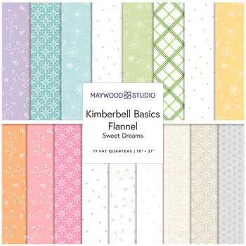 Kimberbell Basics Flannel  Sweet Dreams 17 FQ Bundle by Maywood Studio, Image