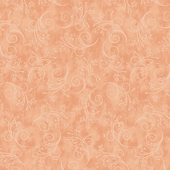 Equinox 13469-36 Pale Peach by Painted Sky Studio for Benartex, Image