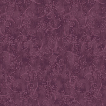 Equinox 13469-68 Plum by Painted Sky Studio for Benartex, Image