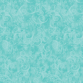 Equinox 13469-81 Light Turquoise by Painted Sky Studio for Benartex, Image