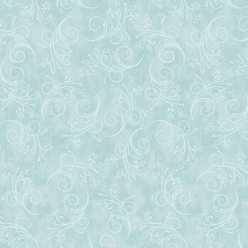 Equinox 13469-82 Aquamarine by Painted Sky Studio for Benartex, Image