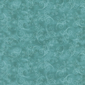 Equinox 13469-83 Medium Teal by Painted Sky Studio for Benartex, Image