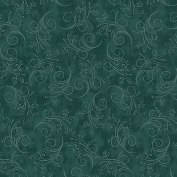 Equinox 13469-85 Dark Teal by Painted Sky Studio for Benartex, Image