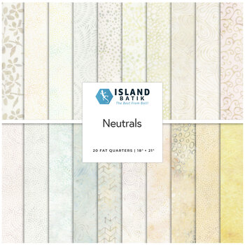 Neutrals 20 FQ Set by Island Batik, Image