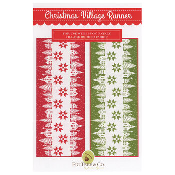 Christmas Village Runner Pattern, Image