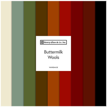 Buttermilk Wools  Yardage by Stacy West for Henry Glass Fabrics, Image