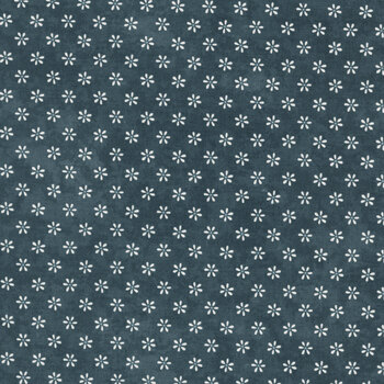Friendship Garden 3627-77 Blue Little Flowers by Gail Pan for Henry Glass Fabrics