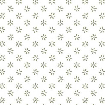 Friendship Garden 3627-11 White on White Little Flowers by Gail Pan for Henry Glass Fabrics, Image